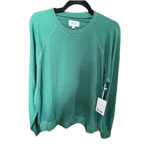feat Unisex Raglan Crewneck Sweatshirt Green Size M
